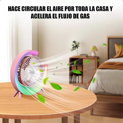 RainbowMagic™  Ventilador de escritorio con Luz LED