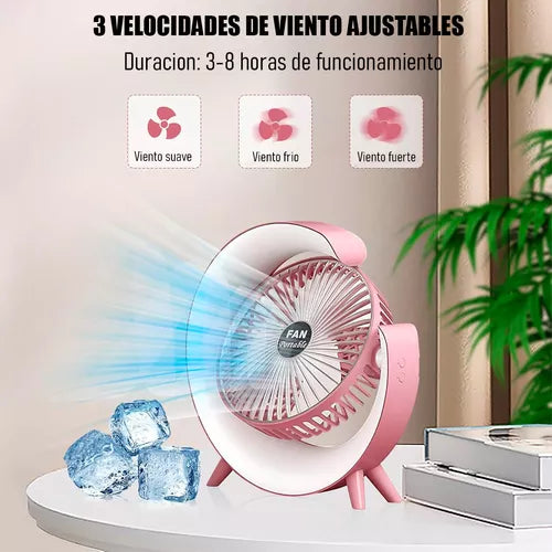 RainbowMagic™  Ventilador de escritorio con Luz LED