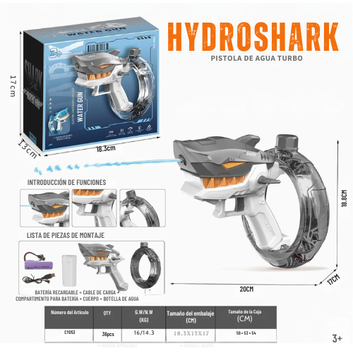 HydroShark™ Pistola de agua turbo