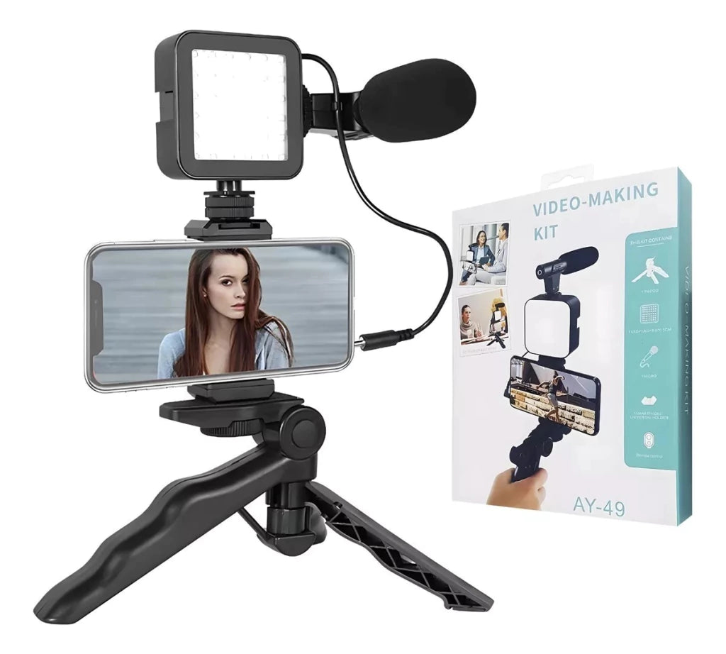 Kit de vlogging™ Set estudio de trípode para Streaming